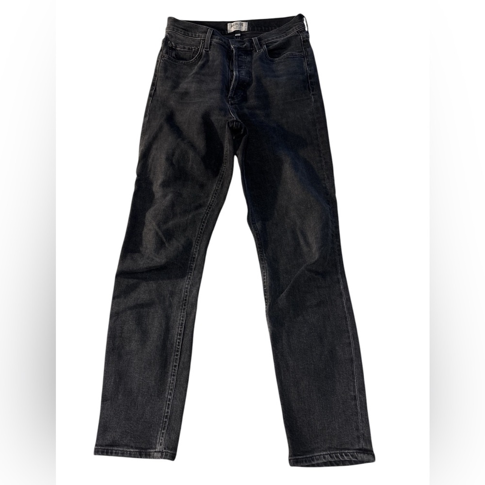 AGOLDE - Nico High Rise Black Wash Skinny Jeans Sz 26 - Picture 2 of 7